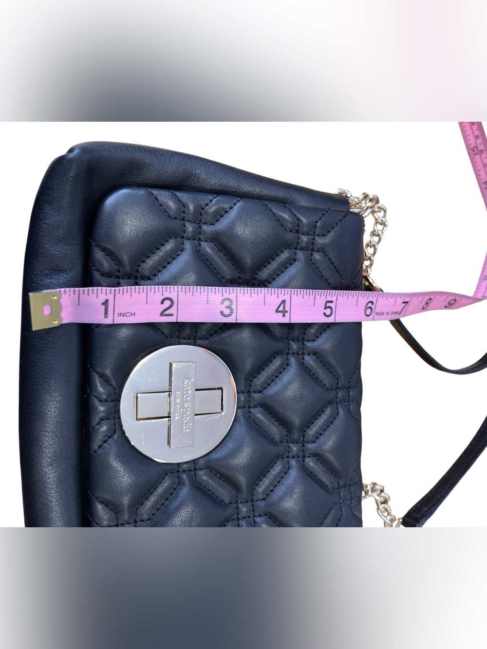 Kate Spade Astor Court Naomi Black Quilted Leather Crossbody Bag WKRU1999 - Picture 11 of 16